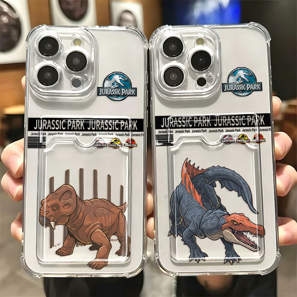 Xiaomi Redmi Note 14 - J-Jurassic Park D-Dinosaurs Card Hold Case