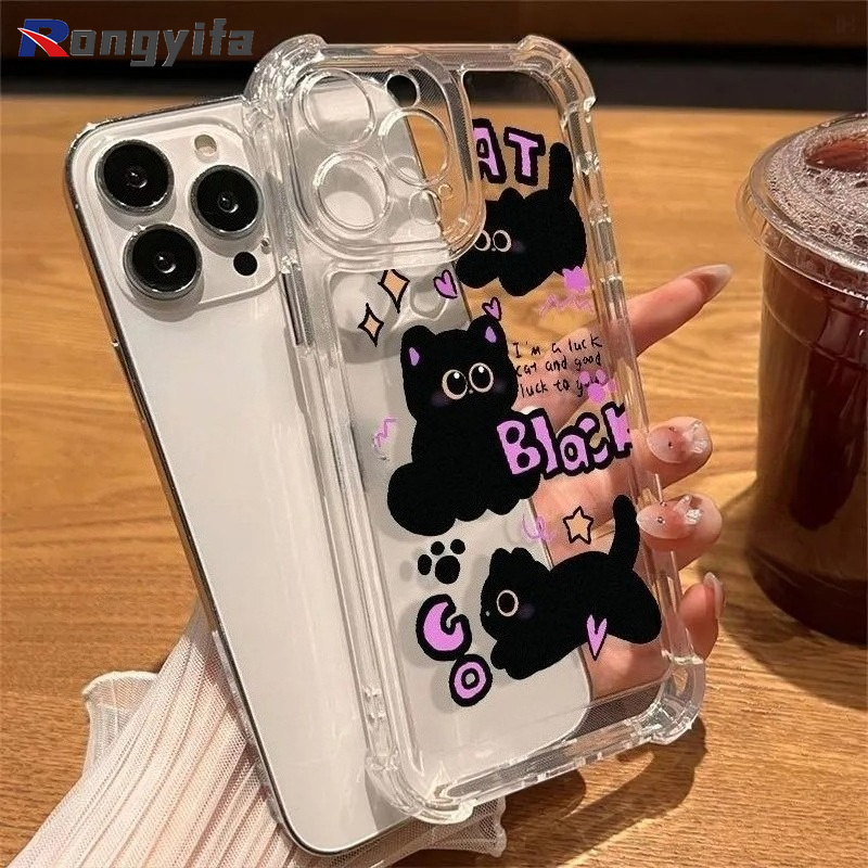Cute Black Cat Phone Case For  - огляд і ціна Realme Note 50