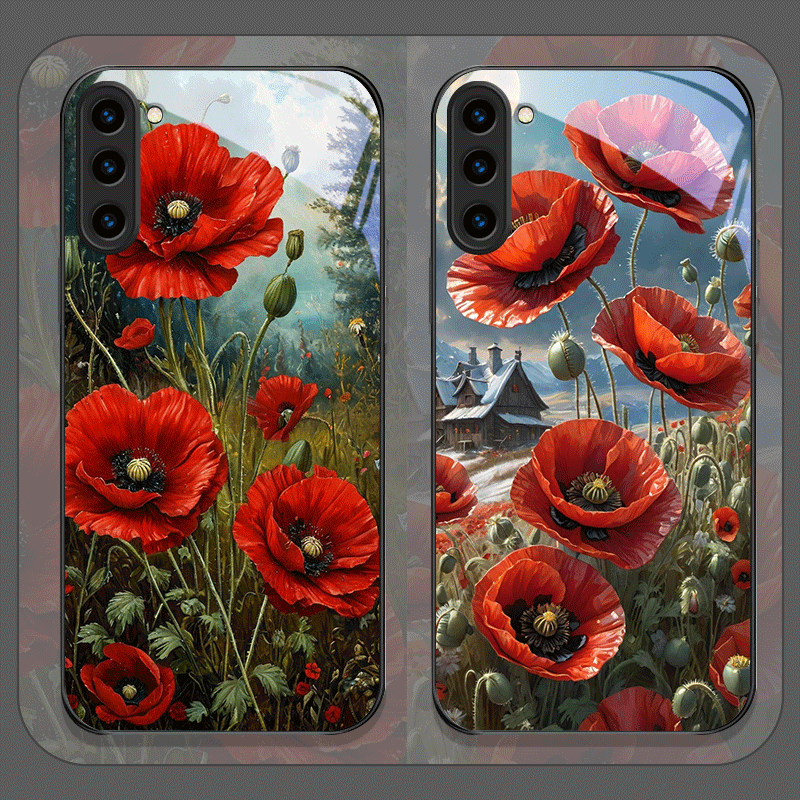 Retro Poppy Flower Bloom Hot R - огляд і ціна Samsung Galaxy S25