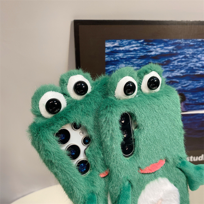 Plush Frog Phone Case, Cute Gr - огляд і ціна Samsung Galaxy S24